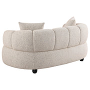 Whitney Contemporary Channel Tufted Woven Fabric Upholstered Loveseat - 503722