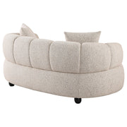 Whitney Contemporary Channel Tufted Woven Fabric Upholstered Loveseat - 503722