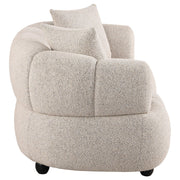 Whitney Contemporary Channel Tufted Woven Fabric Upholstered Loveseat - 503722