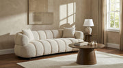 Whitney Contemporary Channel Tufted Woven Fabric Upholstered Sofa - 503721