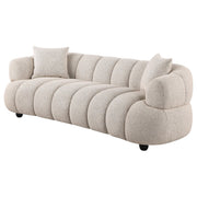 Whitney Contemporary Channel Tufted Woven Fabric Upholstered Sofa - 503721