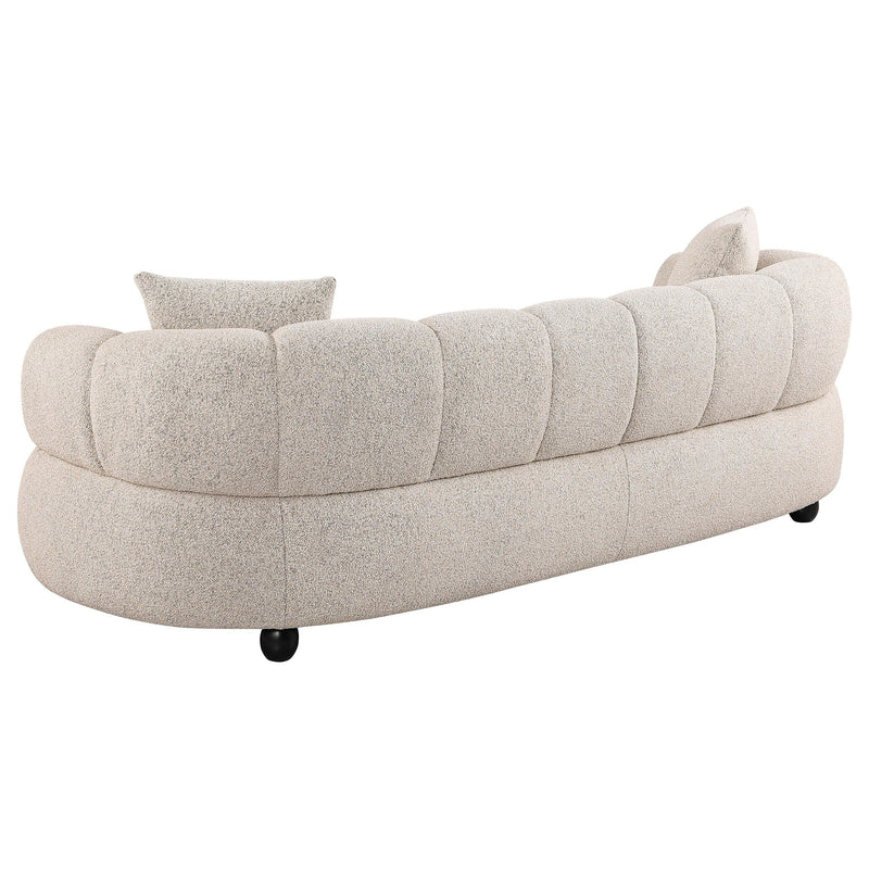 Whitney Contemporary Channel Tufted Woven Fabric Upholstered Sofa - 503721