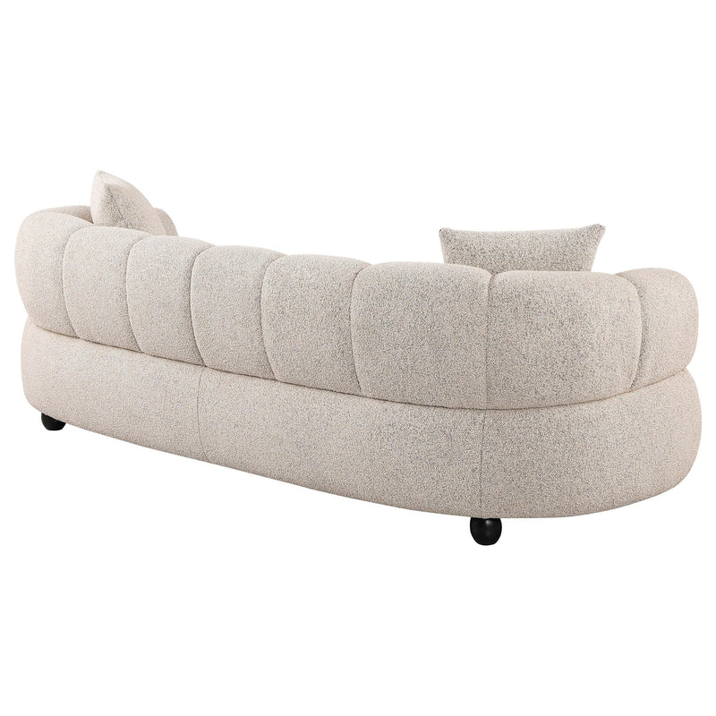 Whitney Contemporary Channel Tufted Woven Fabric Upholstered Sofa - 503721