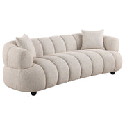 Whitney Contemporary Channel Tufted Woven Fabric Upholstered Sofa Set - 503721-S3
