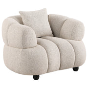 Whitney Contemporary Channel Tufted Woven Fabric Upholstered Sofa Set - 503721-S3