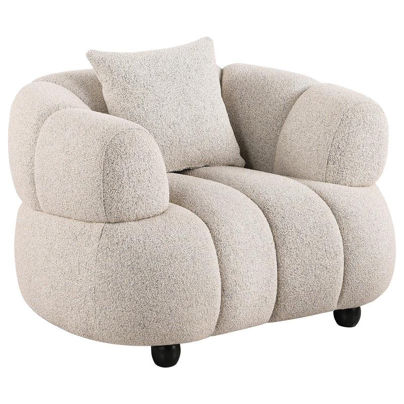 Whitney Contemporary Channel Tufted Woven Fabric Upholstered Sofa Set - 503721-S3