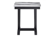 T1319 Blk/Wht End Table - T1319-BLK/WHT-ET