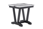 T1319 Blk/Wht End Table - T1319-BLK/WHT-ET