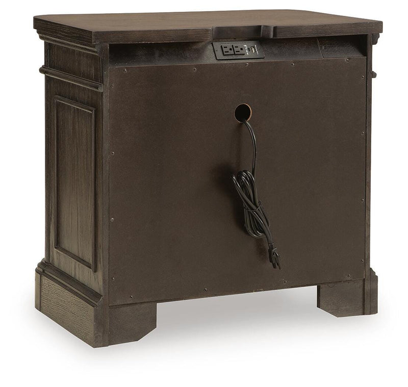Wickenger Dark Brown Nightstand - PCB889-92