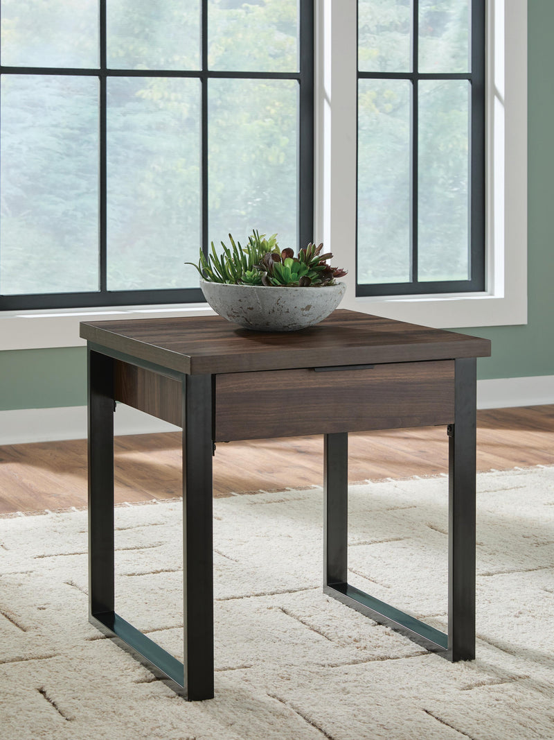 Wickman Falls Dark Brown End Table - T318-2