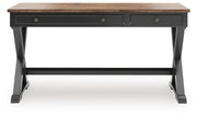 Wildenauer Brown/Black 60" Home Office Desk - H664-34