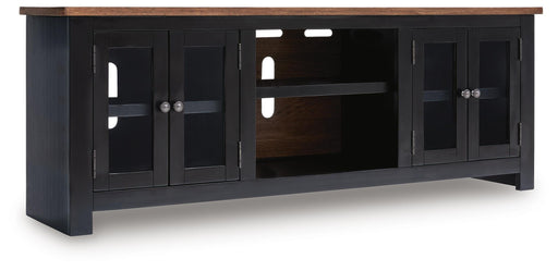 Wildenauer Brown/Black 76" TV Stand - W664-68