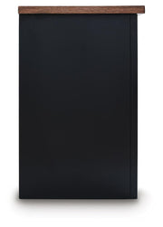 Wildenauer Brown/Black 76" TV Stand - W664-68