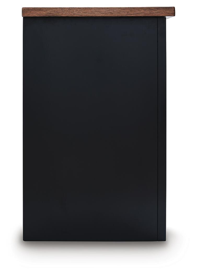 Wildenauer Brown/Black 76" TV Stand - W664-68