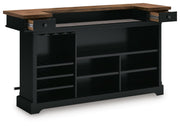 Wildenauer Brown/Black 78" Bar - D634-65