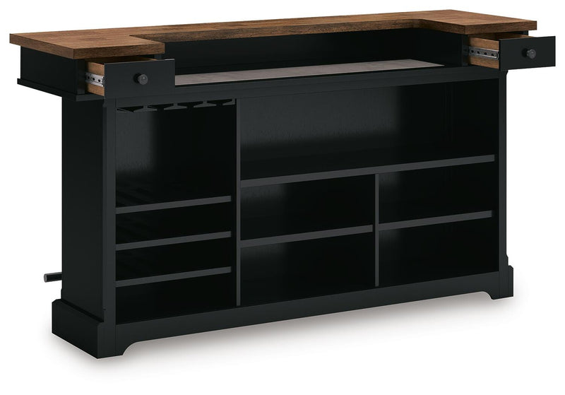 Wildenauer Brown/Black 78" Bar - D634-65