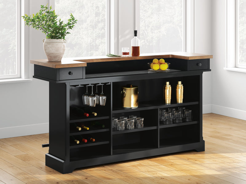 Wildenauer Brown/Black 78" Bar - D634-65