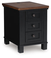 Wildenauer Brown/Black Chairside End Table - T664-7