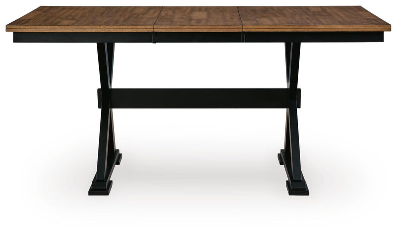 Wildenauer Brown/Black Counter Height Butterfly Extension Table - D634-32