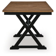 Wildenauer Brown/Black Counter Height Butterfly Extension Table - D634-32