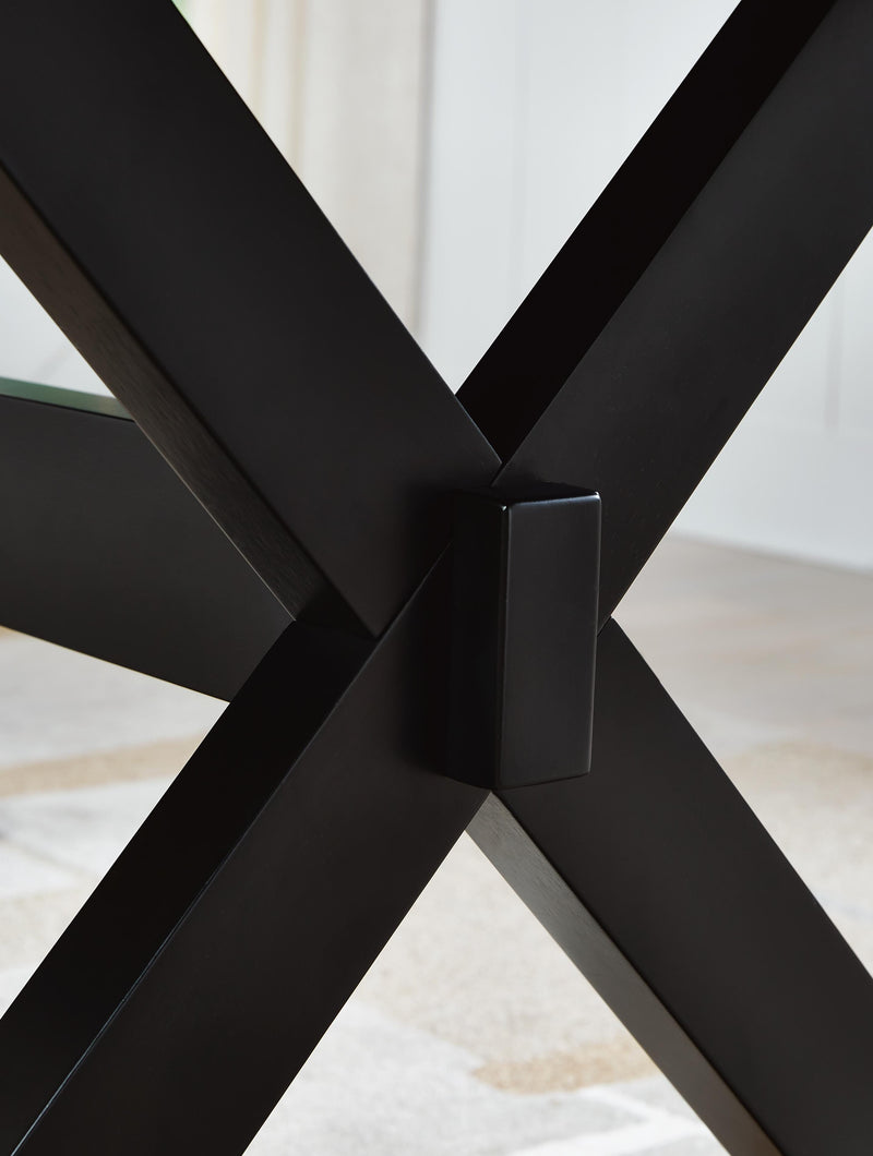 Wildenauer Brown/Black Counter Height Butterfly Extension Table - D634-32