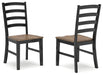 Wildenauer Brown/Black Dining Table and 6 Chairs - Gate FurnitureDining Room Set