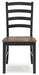 Wildenauer Brown/Black Dining Table and 6 Chairs - Gate FurnitureDining Room Set