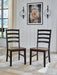 Wildenauer Brown/Black Dining Table and 6 Chairs - Gate FurnitureDining Room Set
