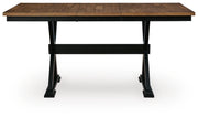 Wildenauer Counter Height Extension Dining Table and 4 Barstools - D634D9