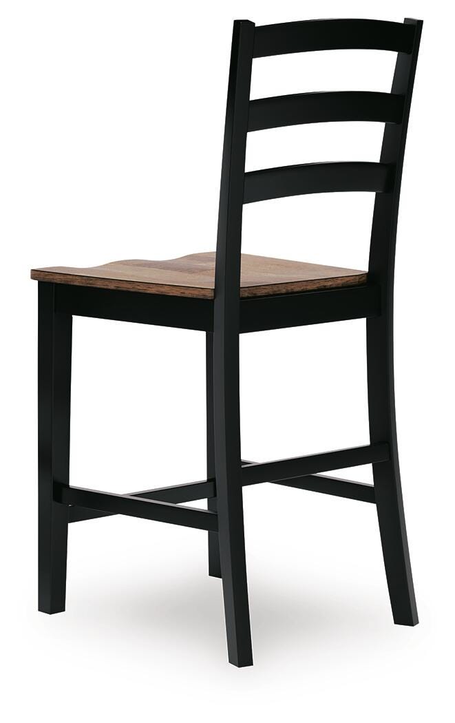 Wildenauer Counter Height Extension Dining Table and 4 Barstools - D634D9