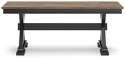 Wildenauer Dining Table and 4 Chairs and Bench in Brown/Black from Ashley - Lara Furniture