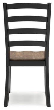 Wildenauer Dining Table and 4 Chairs in Brown/Black from Ashley - Lara Furniture