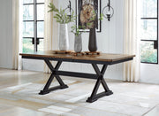 Wildenauer Dining Table and 4 Chairs in Brown/Black from Ashley - Lara Furniture