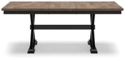 Wildenauer Dining Table and 4 Chairs in Brown/Black from Ashley - Lara Furniture