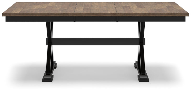 Wildenauer Dining Table and 4 Chairs in Brown/Black from Ashley - Lara Furniture