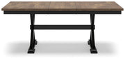 Wildenauer Dining Table and 4 Chairs in Brown/Black from Ashley - Lara Furniture
