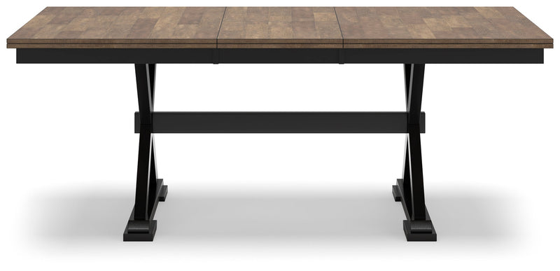 Wildenauer Dining Table and 4 Chairs in Brown/Black from Ashley - Lara Furniture