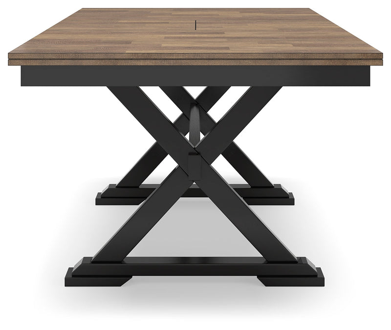 Wildenauer Dining Table and 4 Chairs in Brown/Black from Ashley - Lara Furniture