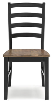 Wildenauer Dining Table and 6 Chairs and Bench in Brown/Black from Ashley - Lara Furniture