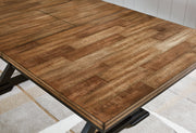 Wildenauer Dining Table and 8 Chairs in Brown/Black from Ashley - Lara Furniture