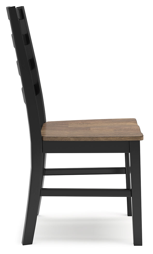 Wildenauer Dining Table and 8 Chairs in Brown/Black from Ashley - Lara Furniture