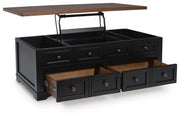 Wildenauer Lift-top Coffee Table and 2 Chairside End Tables - T664T1