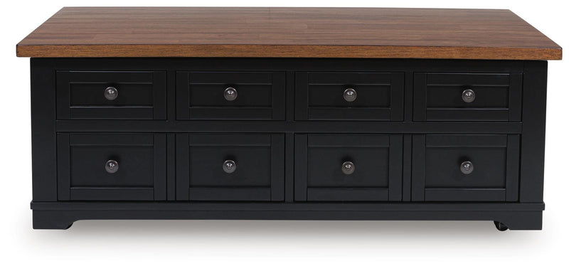 Wildenauer Lift-top Coffee Table and 2 Chairside End Tables - T664T1