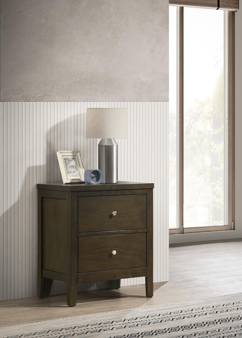 Wilkes 2-drawer Nightstand Bedside Table Dark Cocoa - 224422