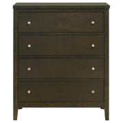 Wilkes 4-drawer Chest of Drawers Dark Cocoa - 224425
