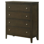 Wilkes 4-drawer Chest of Drawers Dark Cocoa - 224425