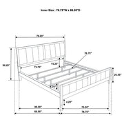 Wilkes 4-piece California King Bedroom Set Dark Cocoa - 224421KW-S4