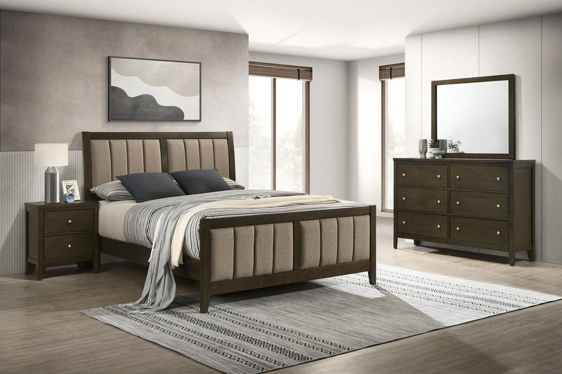 Wilkes 4-piece Eastern King Bedroom Set Dark Cocoa - 224421KE-S4