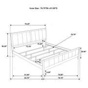 Wilkes 4-piece Eastern King Bedroom Set Dark Cocoa - 224421KE-S4