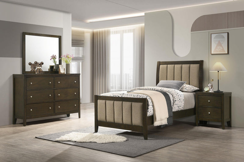 Wilkes 4-piece Twin Bedroom Set Dark Cocoa - 224421T-S4